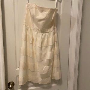 Ivory strapless dress